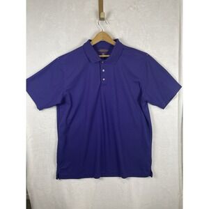 Performance Men's Pebble Beach Golf Polo Size‎ L Sporty Golf Athleisure Preppy